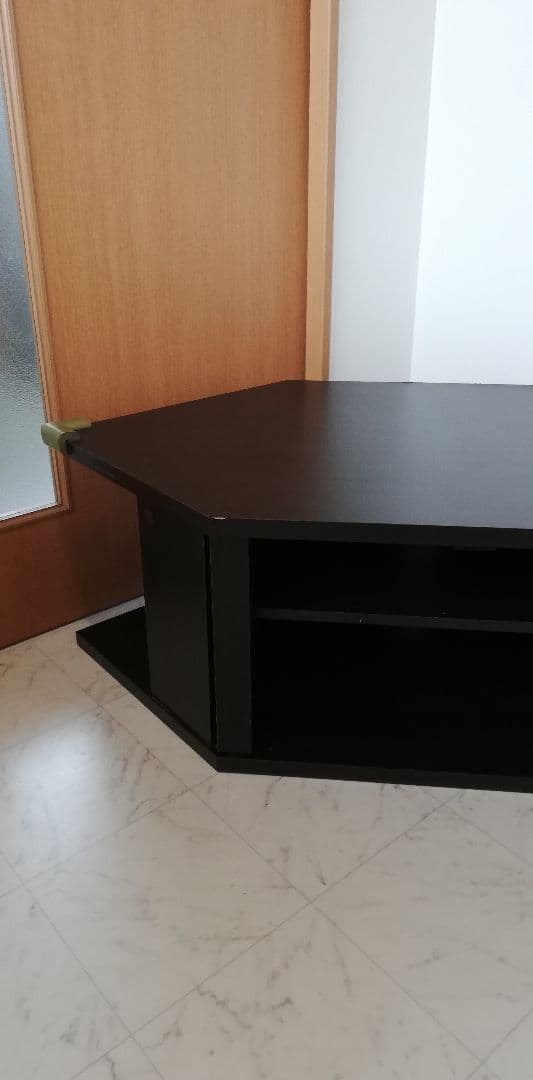 テレビ台　コーナー　こげ茶　ラック