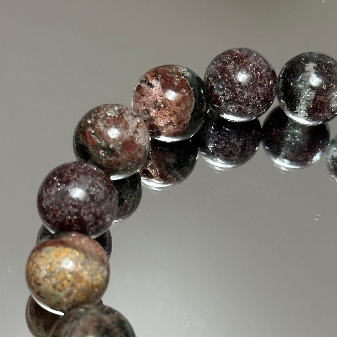 破格【超高品質】ガーデンクォーツ 大玉 13.5mm 天然石 ブレスレット