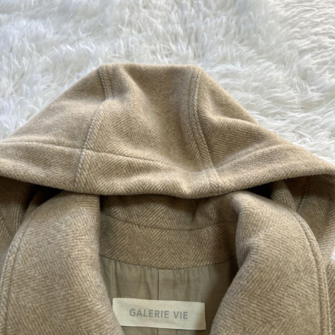 ギャルリーヴィー カシミヤ ウール アンゴラ ダッフルコート 日本製 36