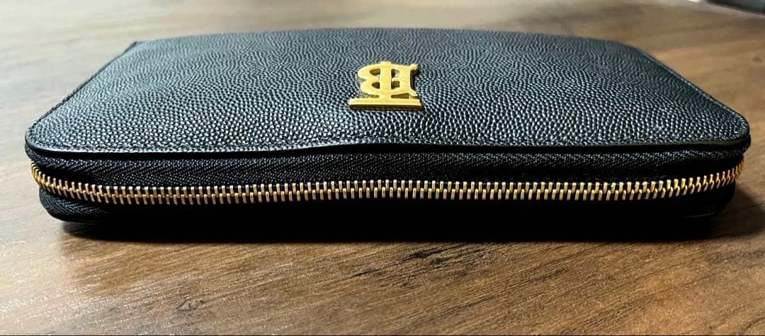 【BURBERRY】バーバリー エルモア TBロゴ ブラック 長財布