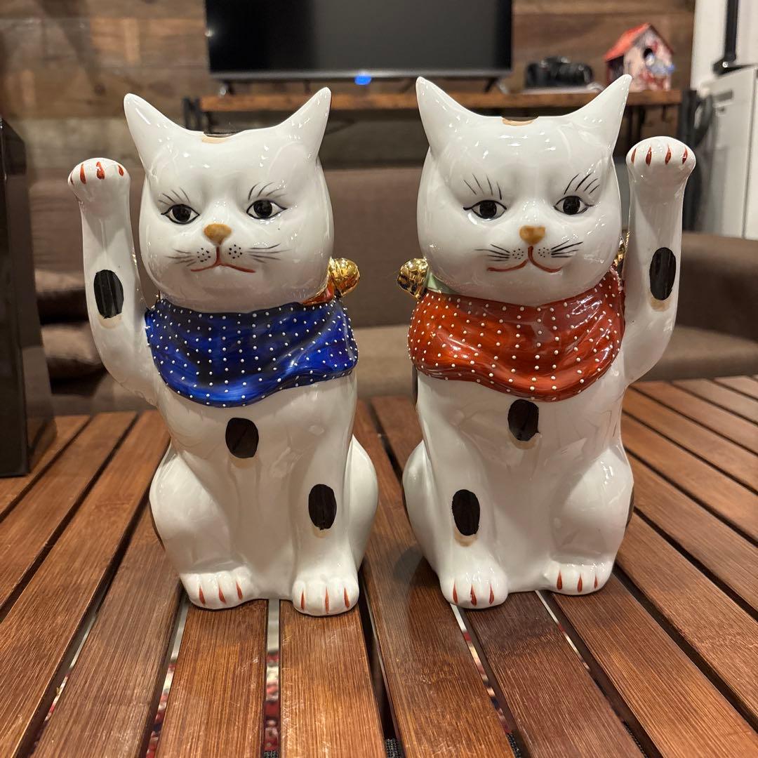 招き猫 2匹セット