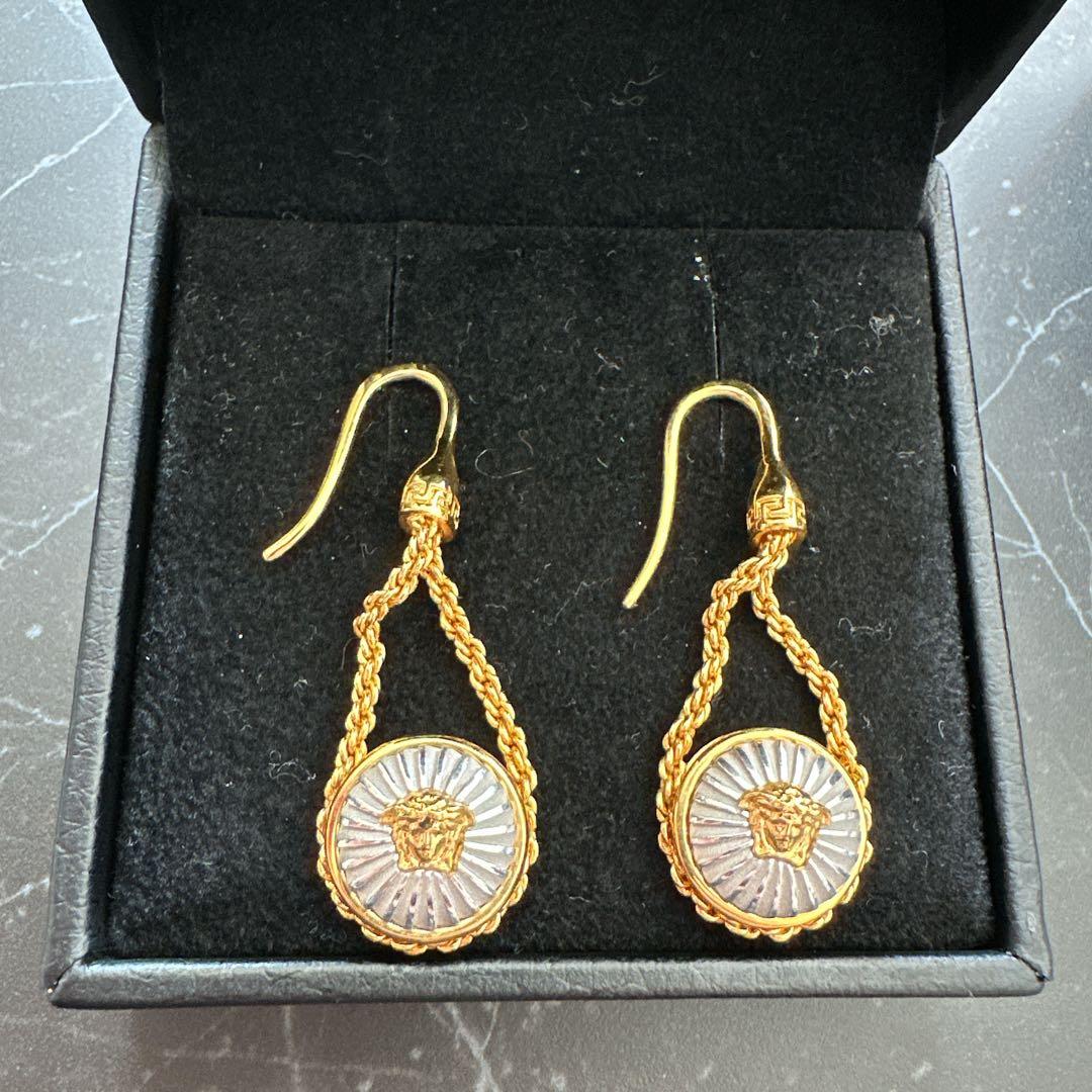 美品 VERSACE ヴェルサーチ ピアス レディース メデューサ ゴールド