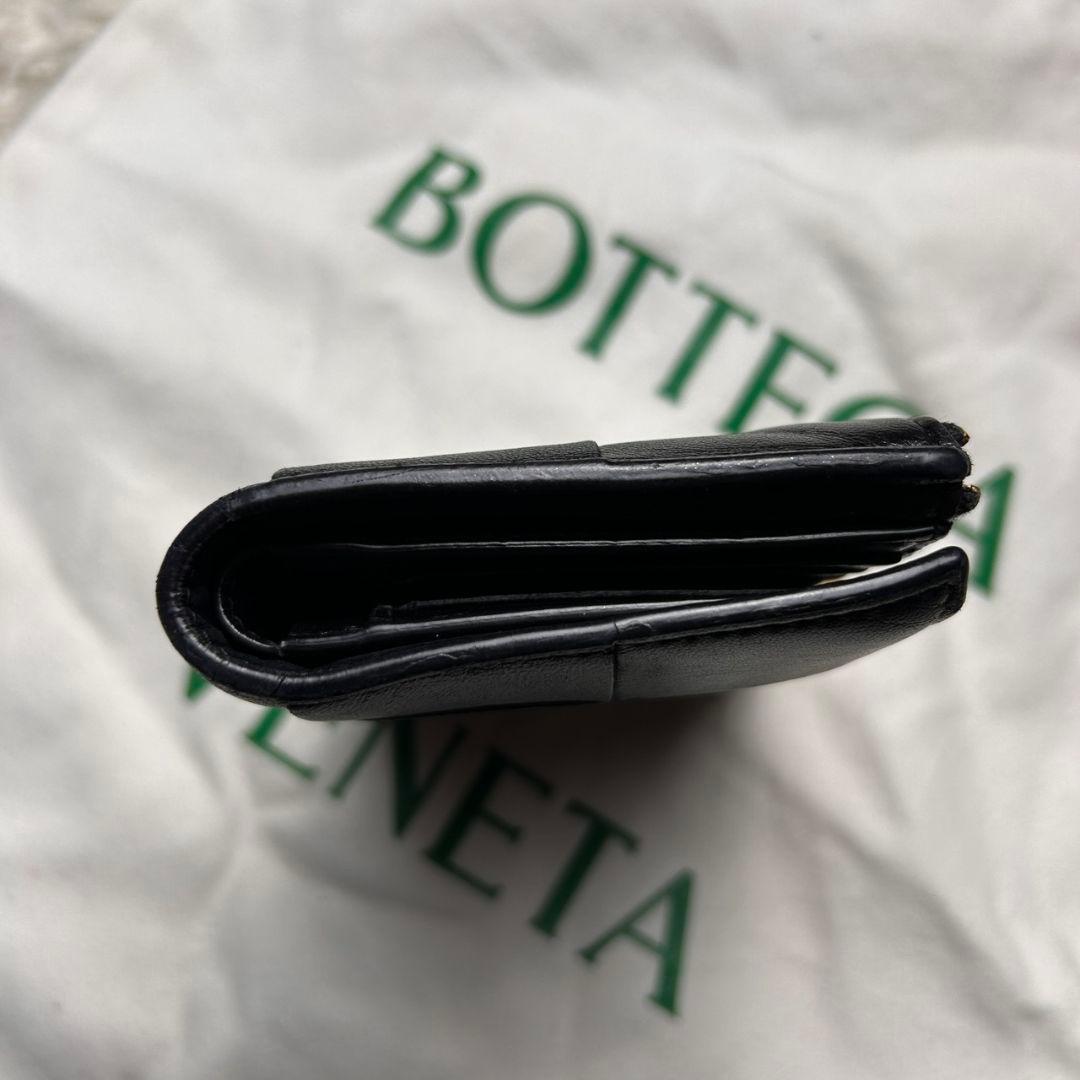 【希少】 BOTTEGA VENETA マキシイントレ レザー 財布 ブラック