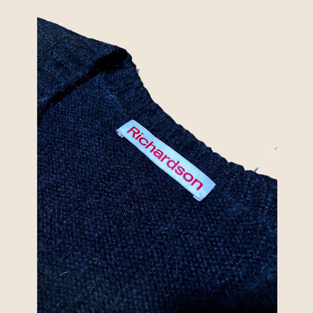 Richardson × UNUSED モヘアカーディガン Size3 ブラック