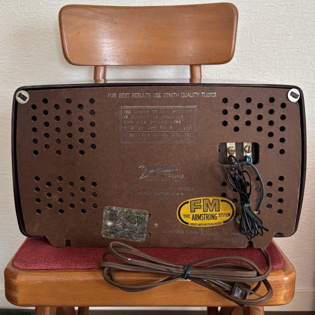 【ZENITH】ヴィンテージ真空管ラジオ　USA AM・FM※動作確認済