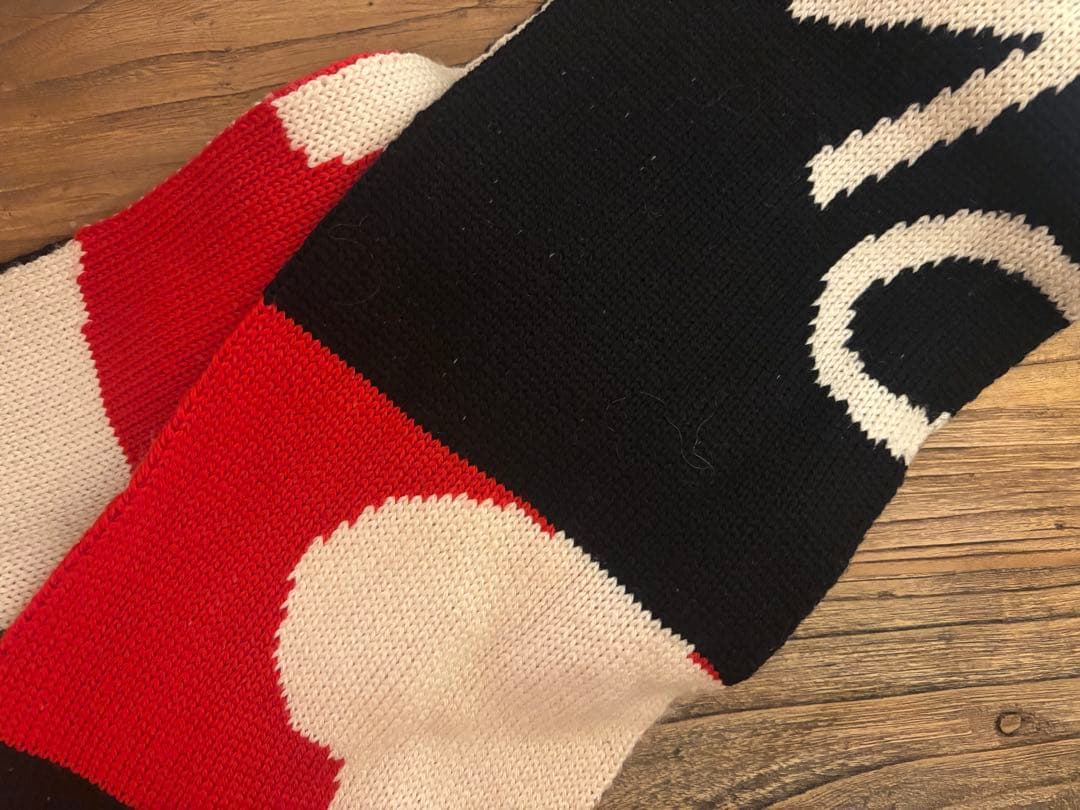 ラフシモンズ I LOVE YOU JACQUARD WOOL SCARF
