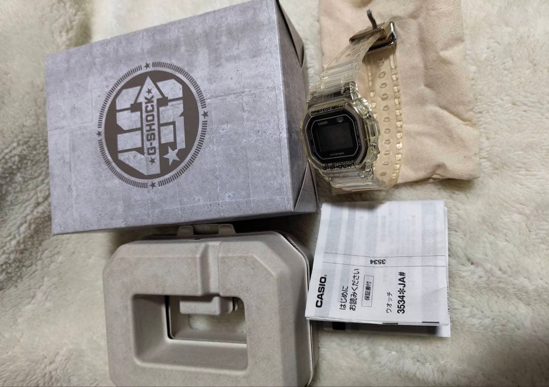 CASIO G-SHOCK 40th アニバーサリークリアデジタル時計