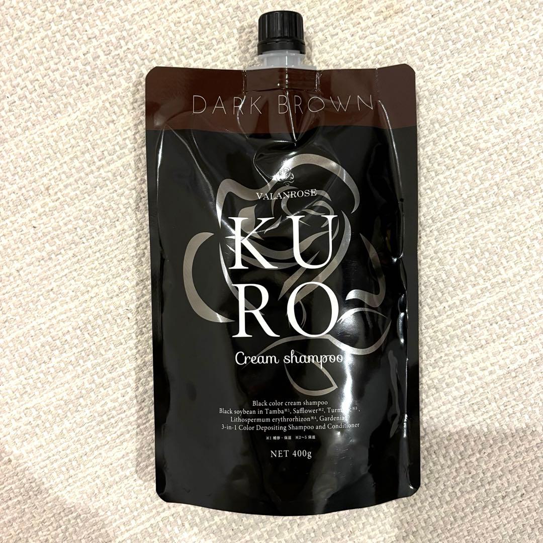 KURO Cream Shampoo ダークブラウン 400g ４本セット