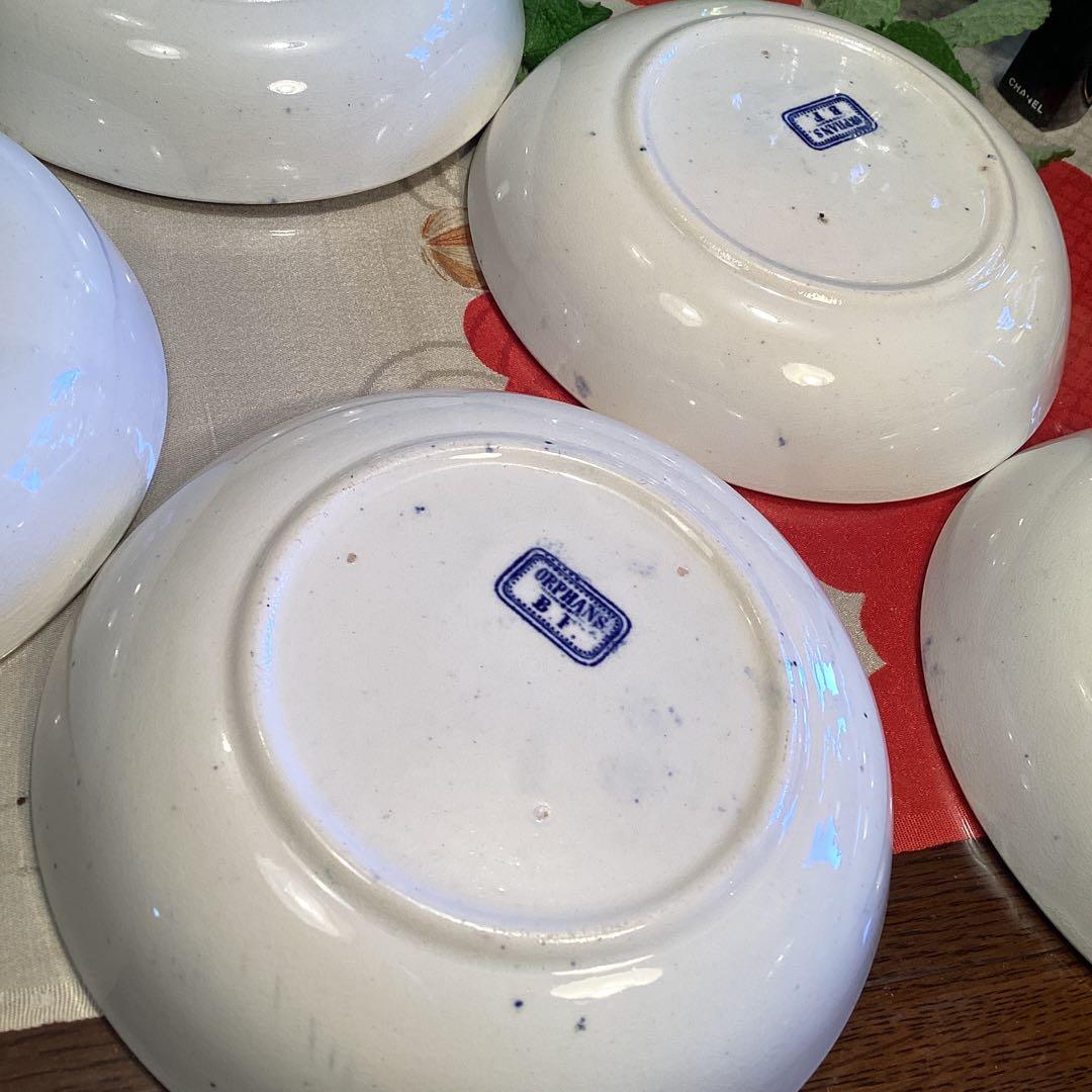 A926 オランダ　ボッホ.フレール窯　オランダ皿　少年少女　青絵￼