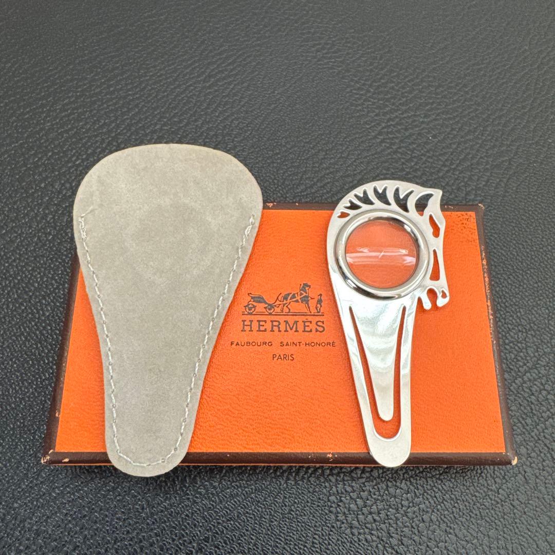 ‼️‼️‼️早い者勝ち‼️‼️‼️HERMES マネークリップ　ブックマーク　ルーペ付き