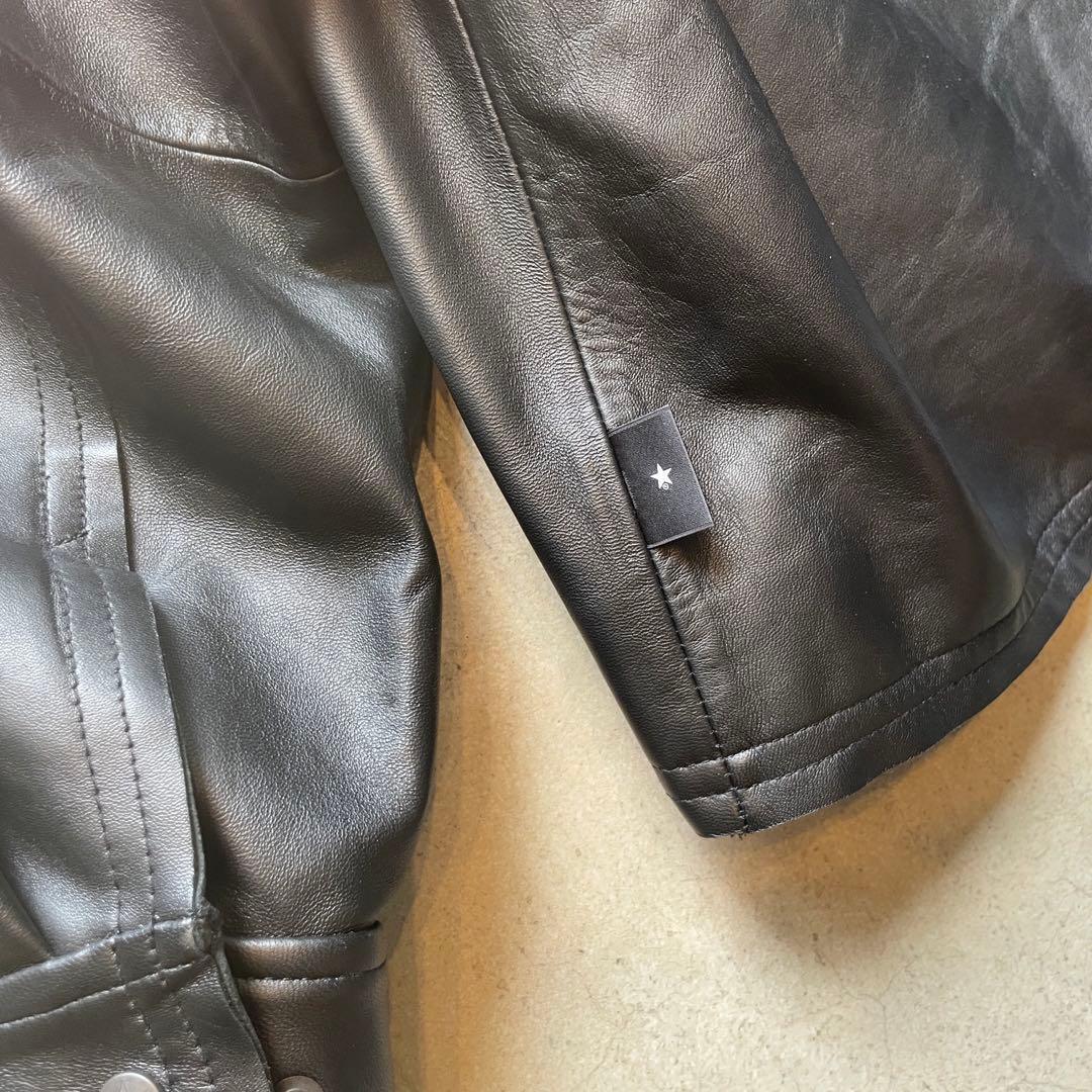 CONVERSE ×Schott LAMB LEATHER JACKET S 黒