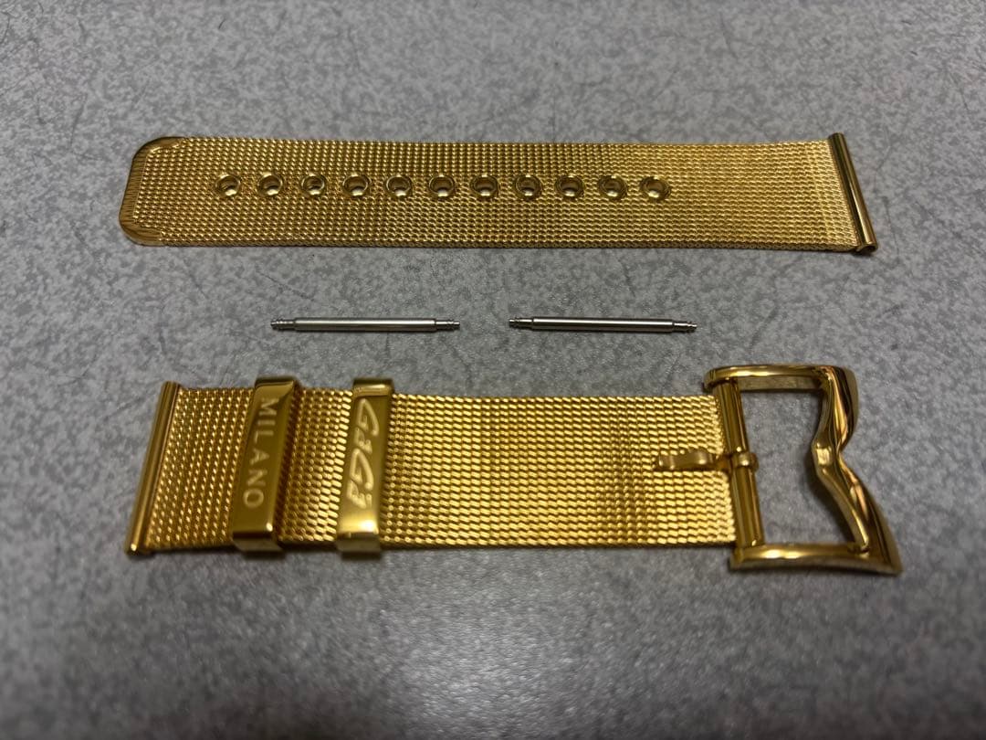 ガガミラノ　46mm ステンレスメッシュベルト イエローゴールド 新品未使用
