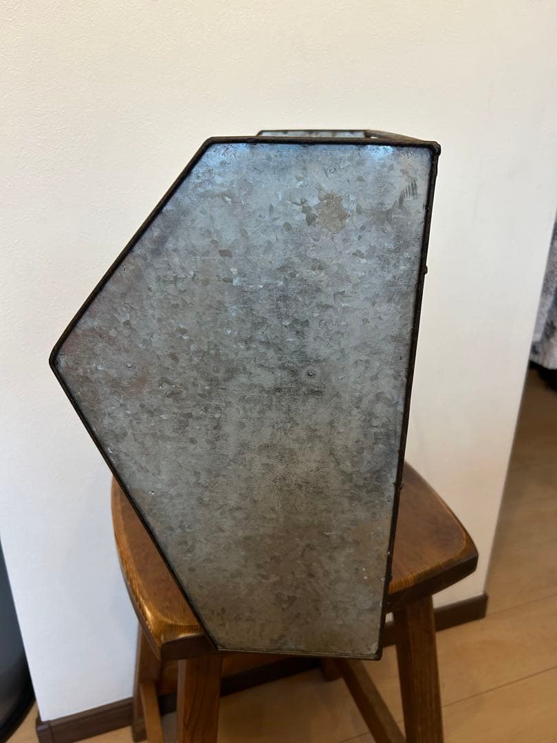 インダストリアル　ウォールラック シェルフ ブリキ 棚 什器 アンティーク