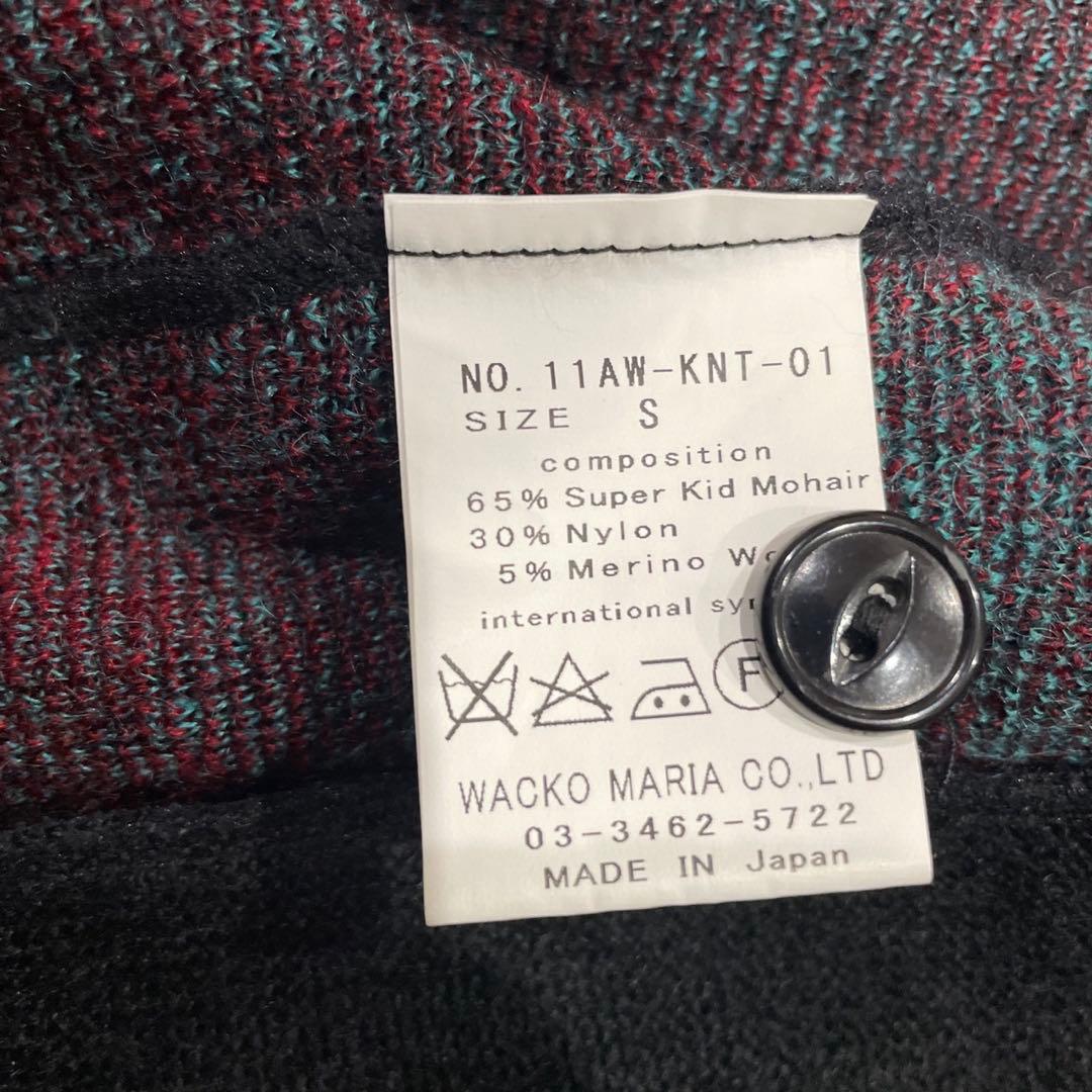 WACKO MARIA ワコマリア　モヘアカーディガン　ダイヤモンド柄