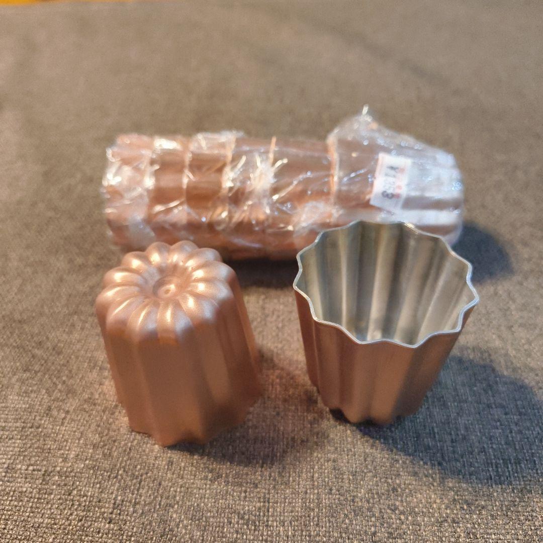 銅製カヌレ型 8個セット