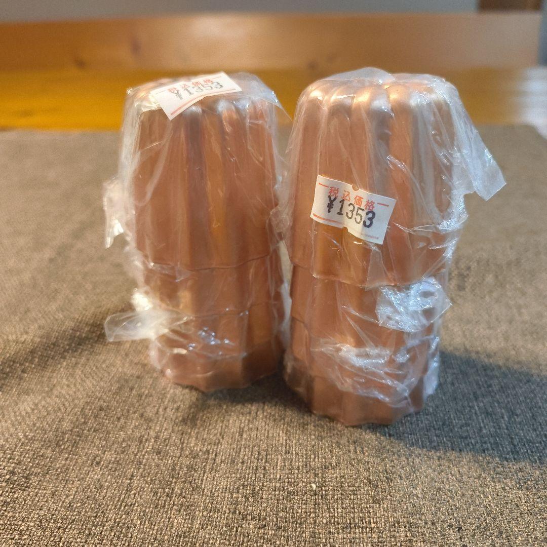 銅製カヌレ型 8個セット