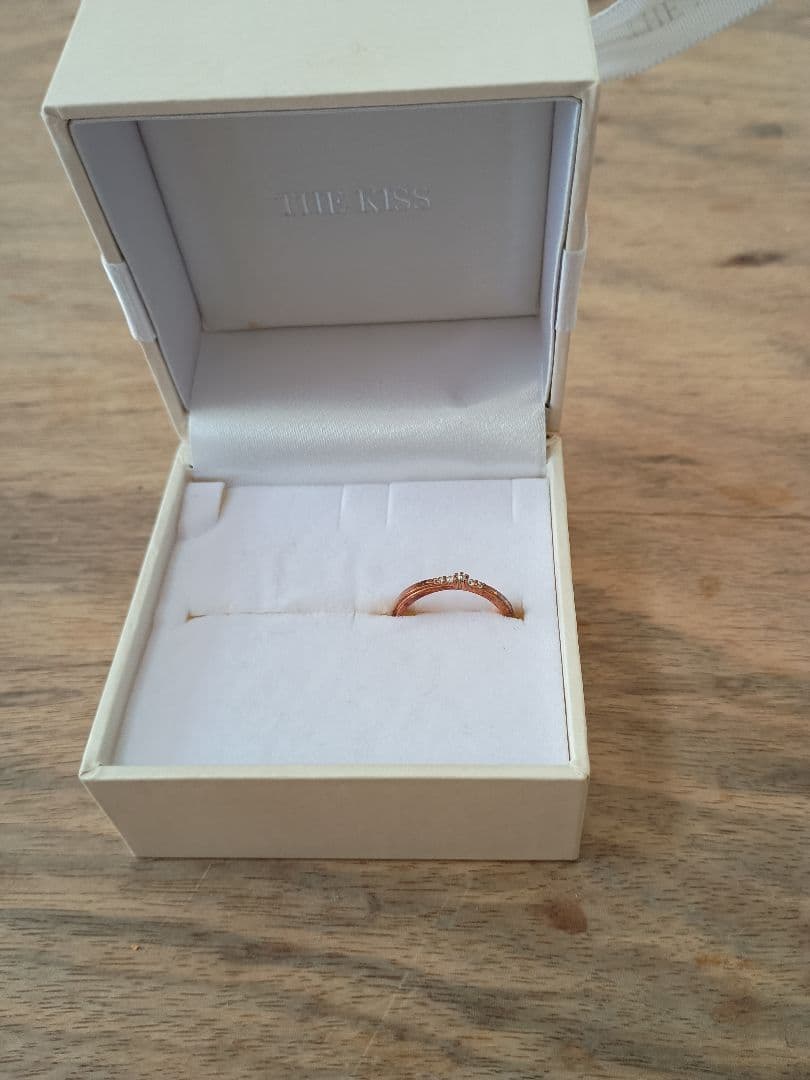 THE KISS ピンクダイヤリング9号のk10