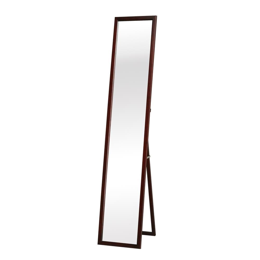 《新品・送料無料》《完成品》天然木ナチュラルなリビングスタンドミラー幅29ｃｍ