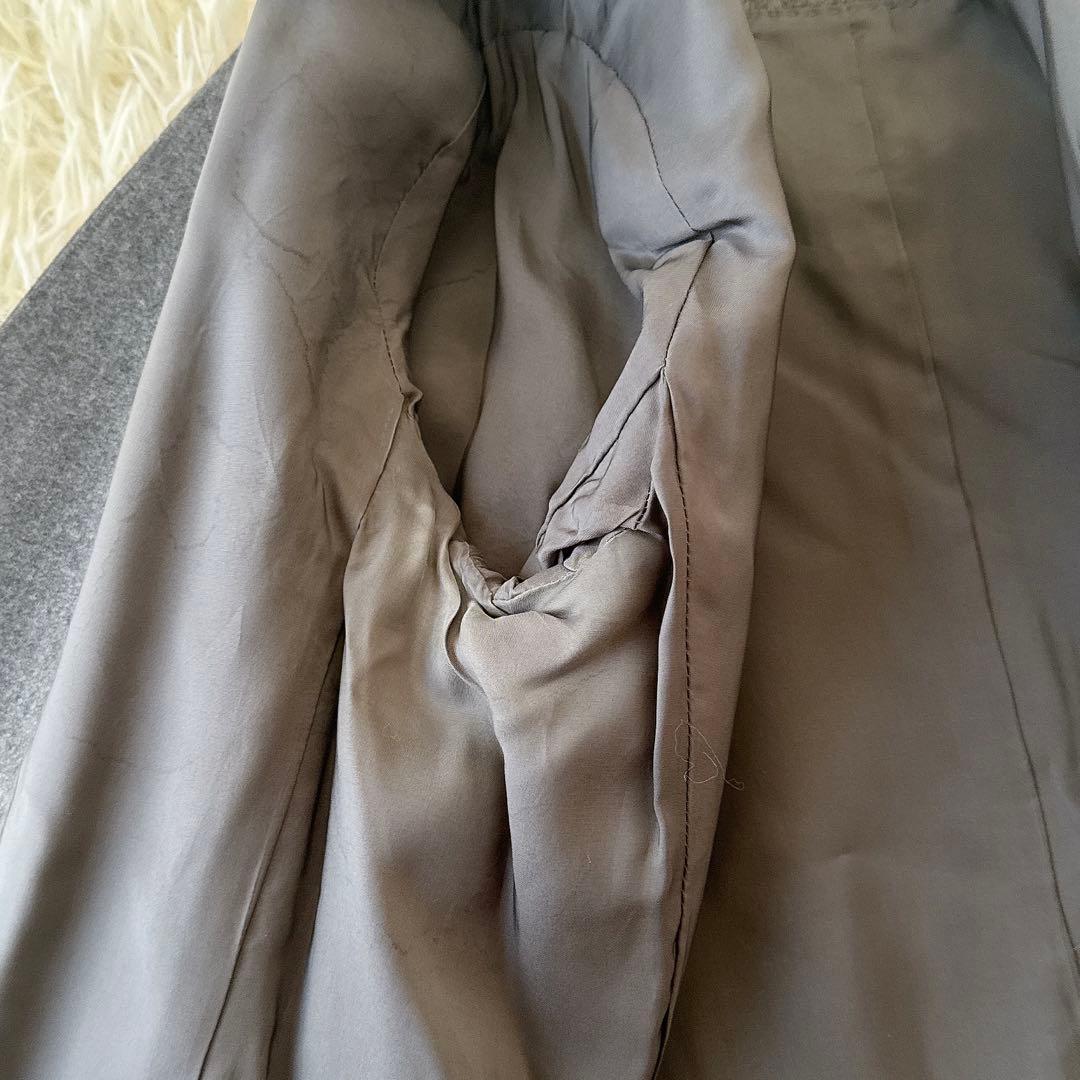 セオリーリュクス✨SAXONYノーカラージャケット パンツ セットアップ グレー