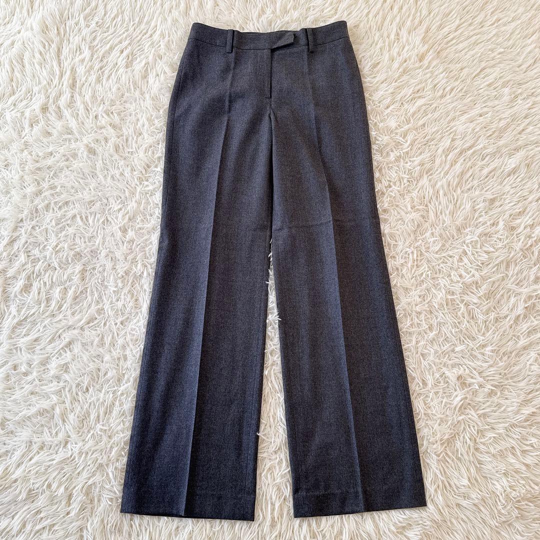 セオリーリュクス✨SAXONYノーカラージャケット パンツ セットアップ グレー