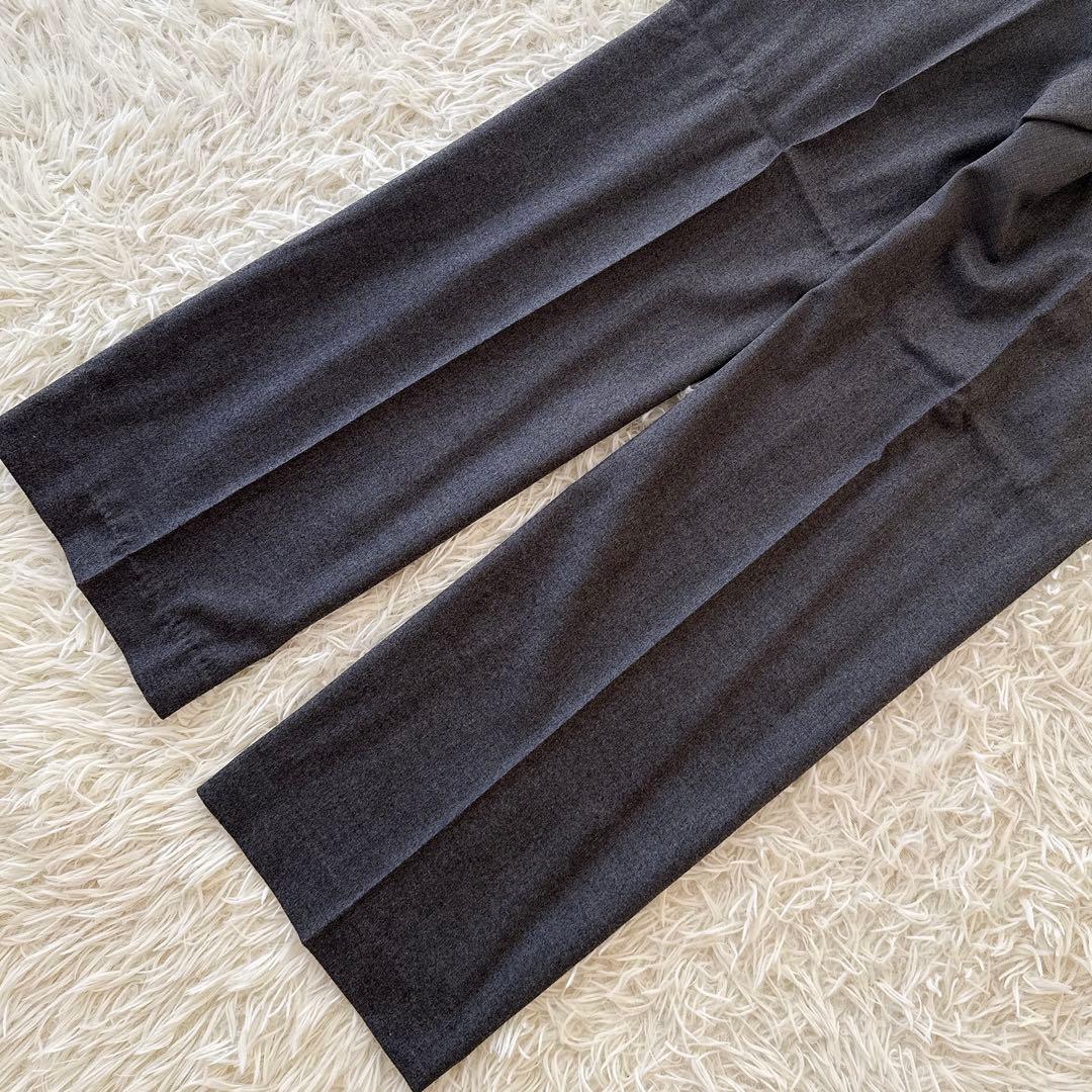 セオリーリュクス✨SAXONYノーカラージャケット パンツ セットアップ グレー