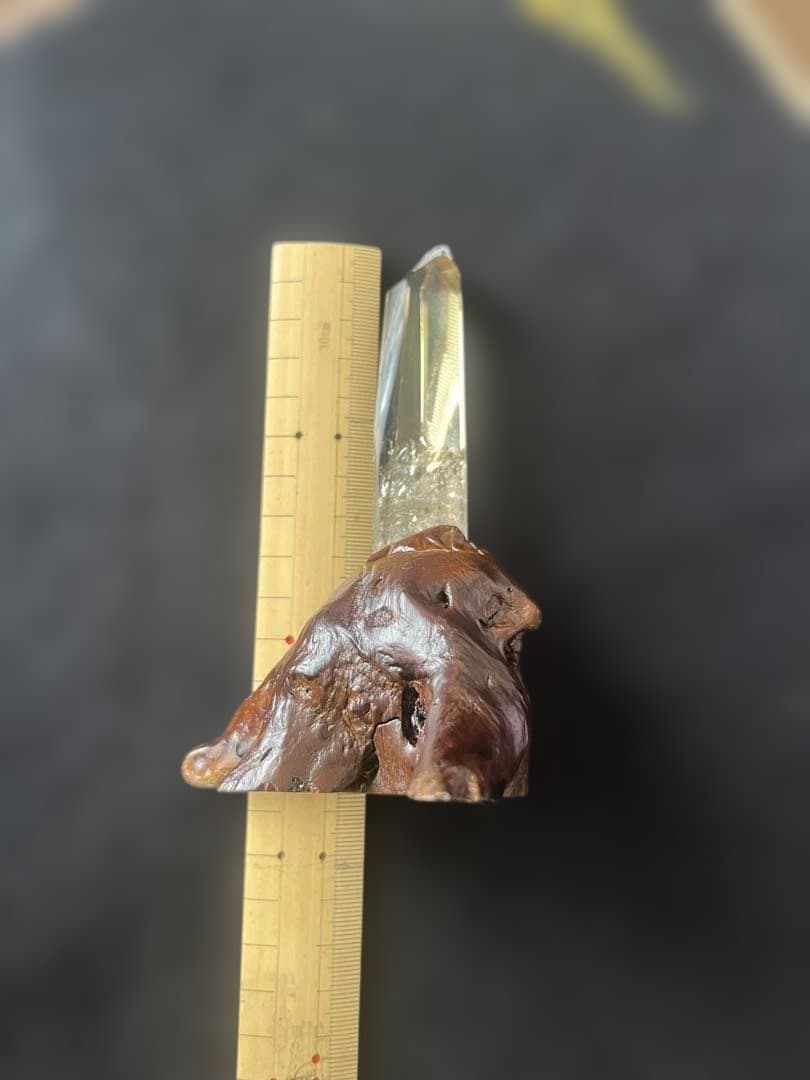 天然石シトリンポイント置物