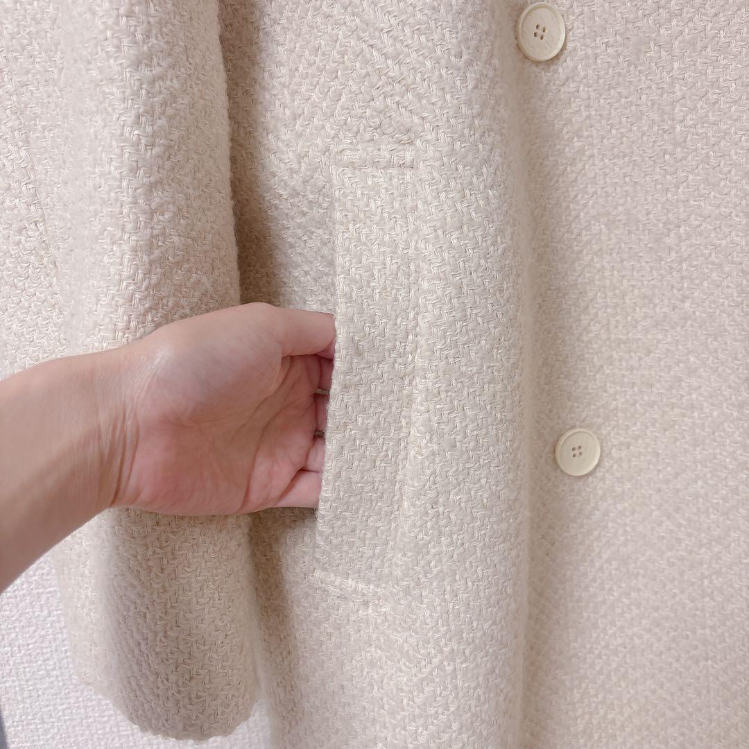 美品 ⭐︎ plage GIOLICA ヘリンボン コクーンコート S