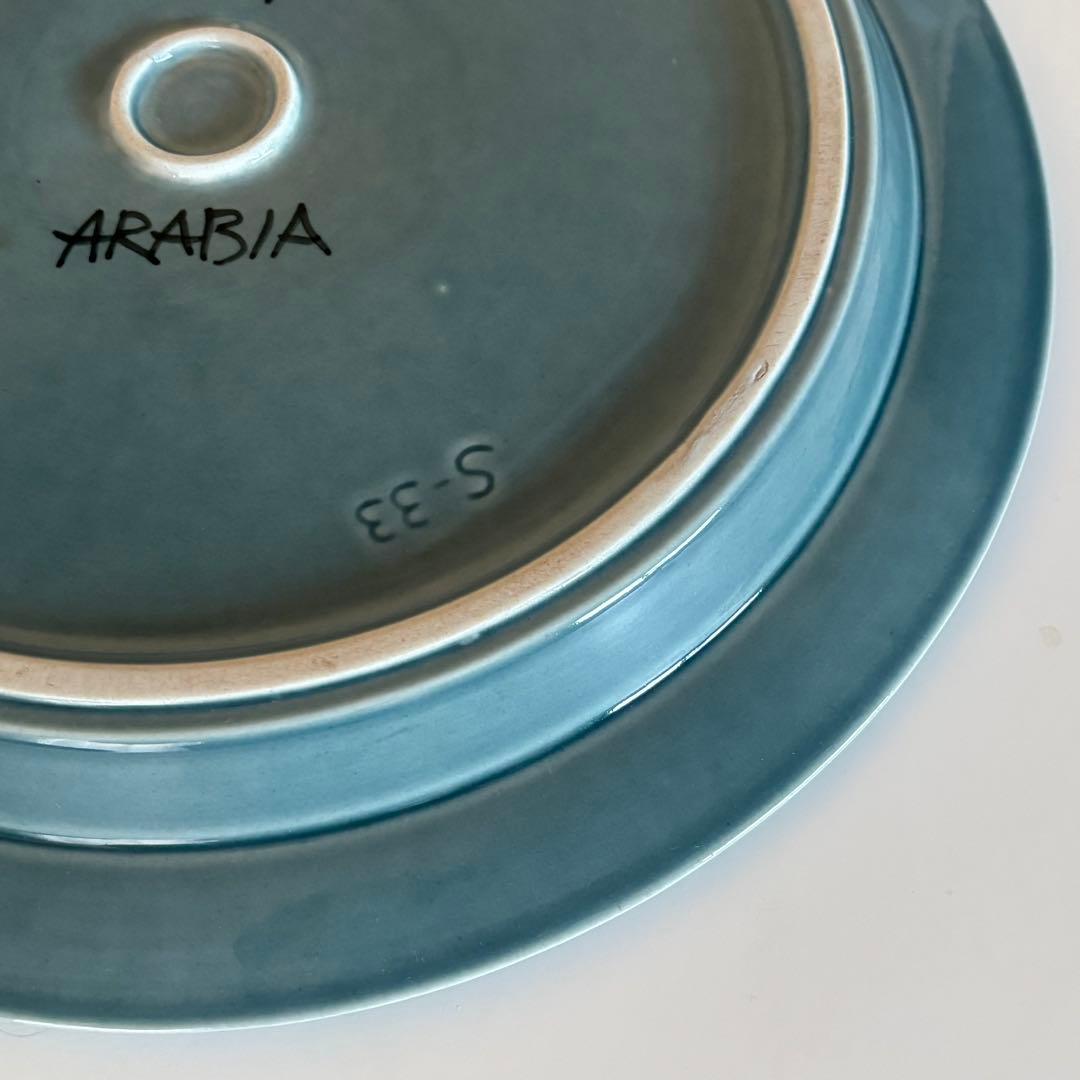 【美品】Arabia Blue FRUCTUS 33cm 大皿