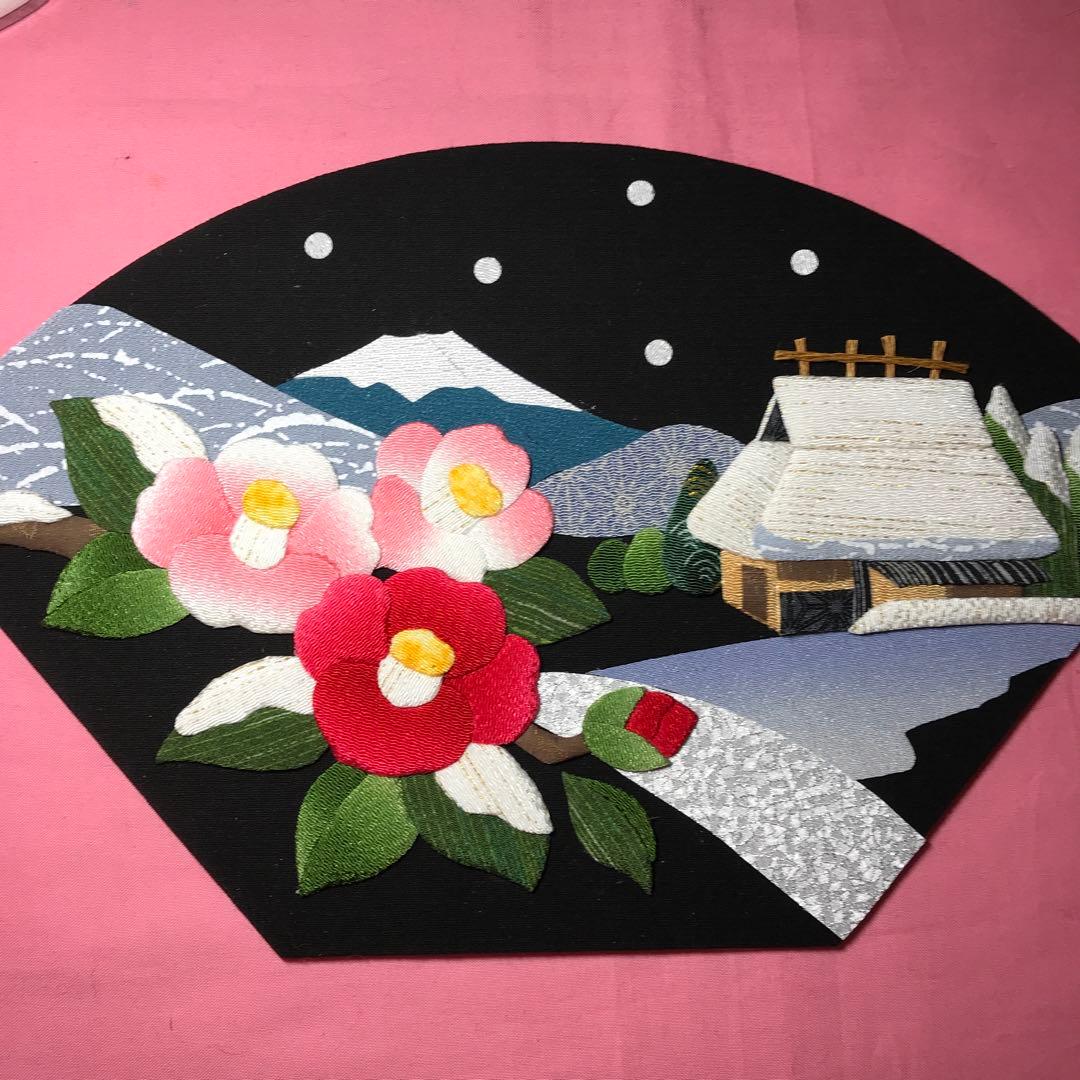 さくらほりきり　押絵　扇歳時期