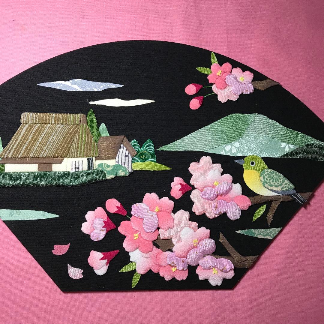 さくらほりきり　押絵　扇歳時期
