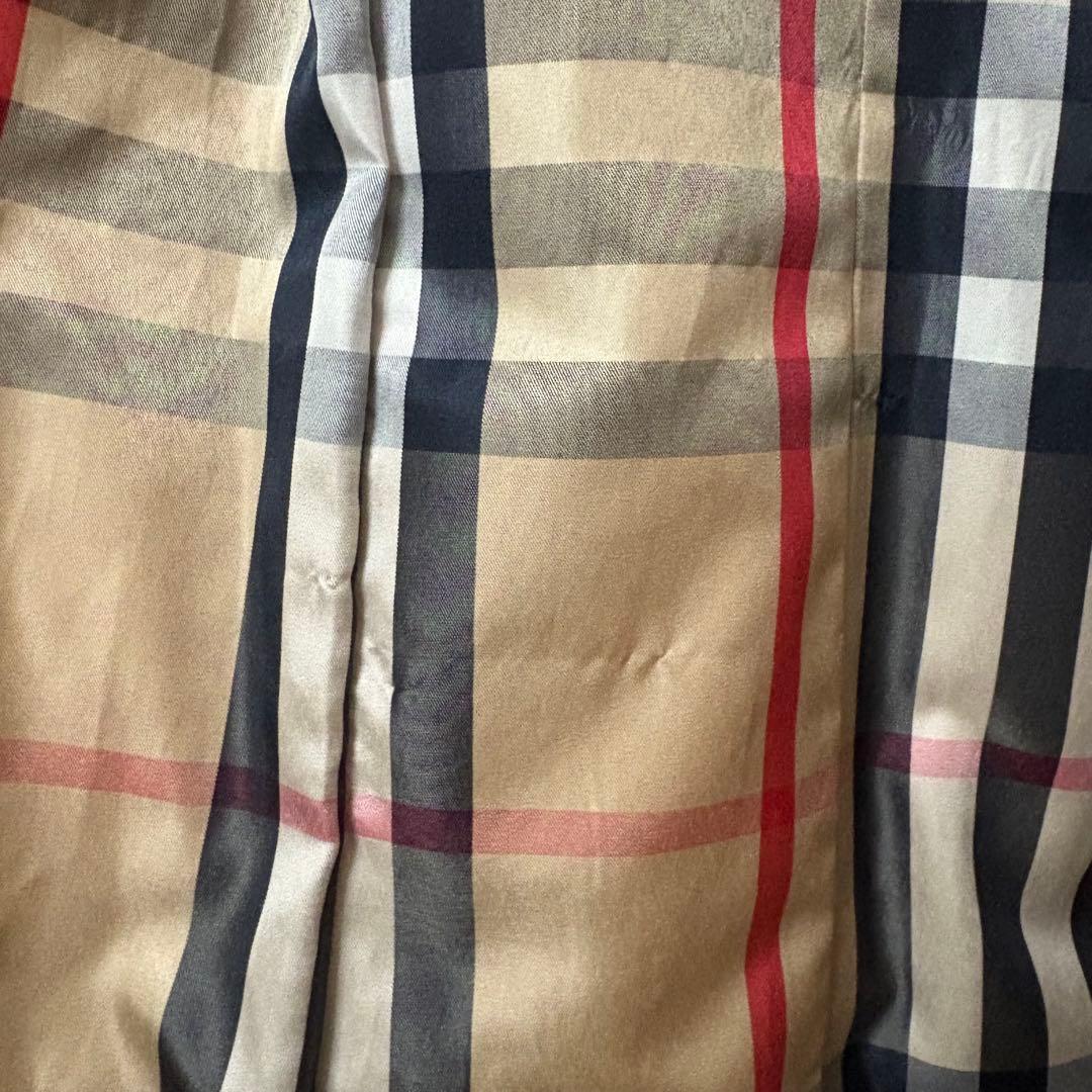 バーバリー　ダウンジャケット コート フード　ベルト付き　黒 M