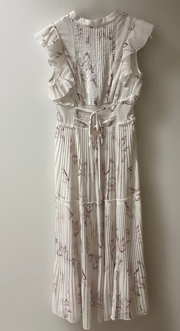 snidel sustainableプリントプリーツワンピース ピンク サイズ0