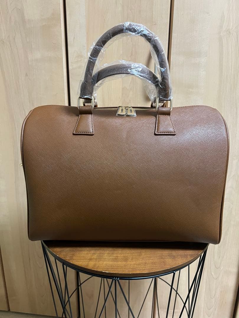 BTSテヒョン（V）ブラウン 合成皮革 ボストンバック