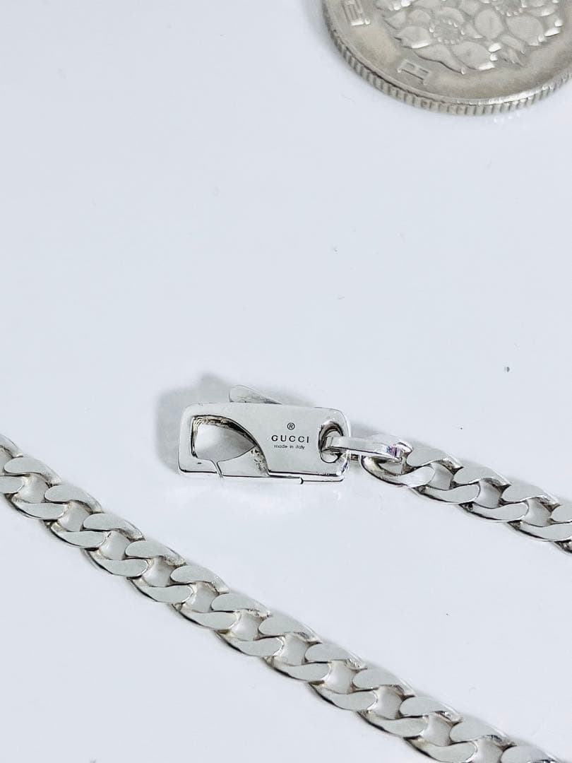 【超美品】GUCCI 喜平チェーン ネックレス 男女兼用　SV925 3.7ミリ
