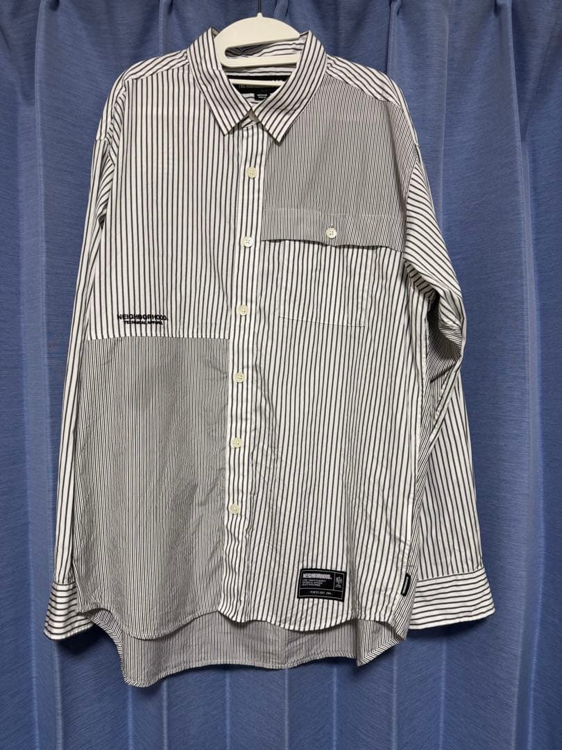 neighborhood multi stripeshirt lsネイバーフッド