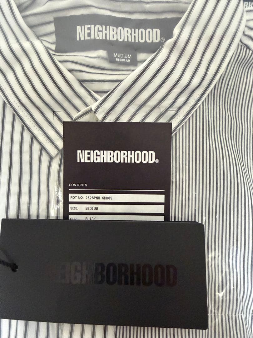 neighborhood multi stripeshirt lsネイバーフッド