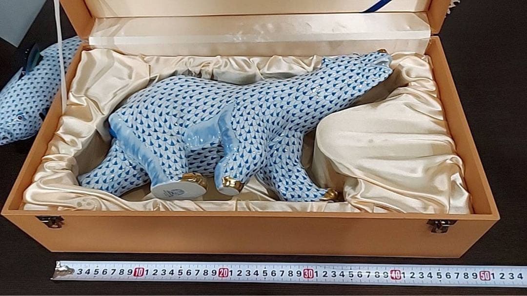 希少 初期生産 ヘレンド 巨大 フィギュリン シロクマ