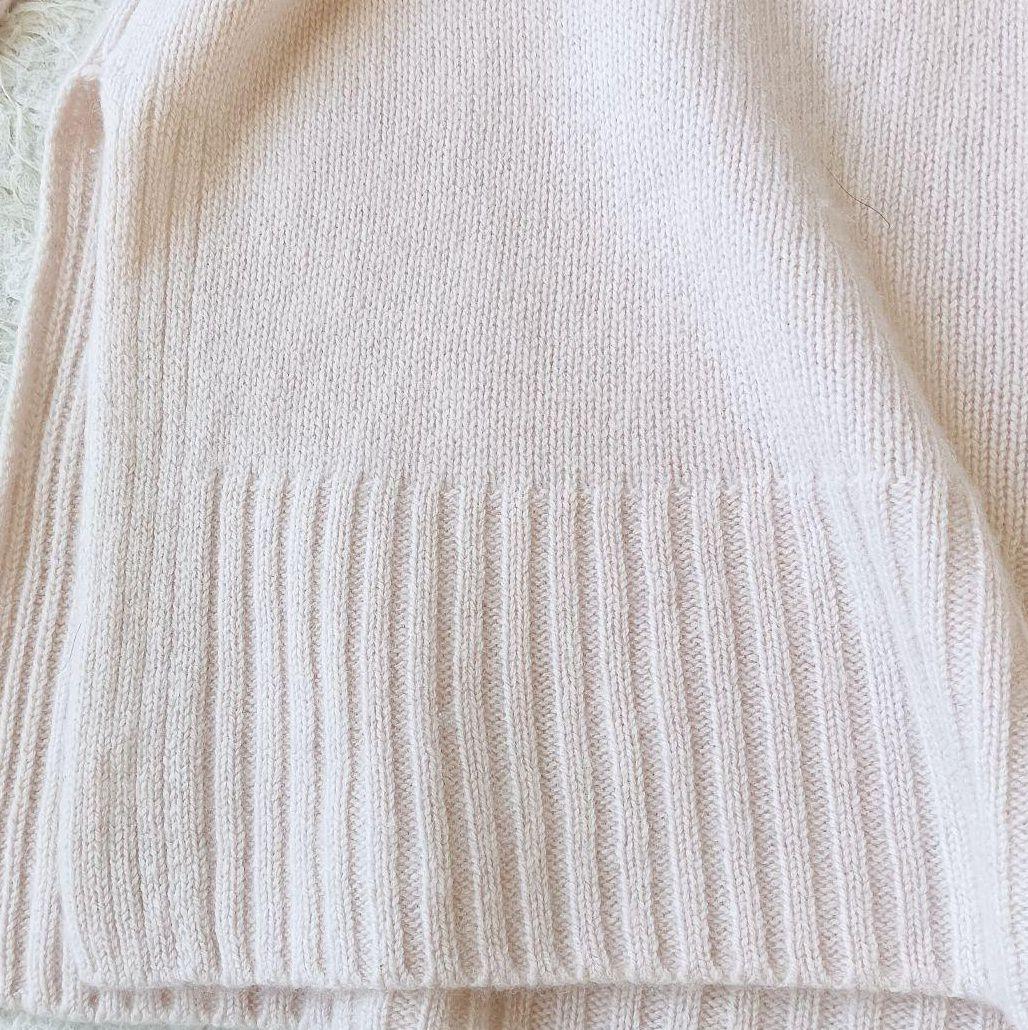 【ハウスオブロータス】定価5.2万 カシミヤVネックチュニックニット ピンク М