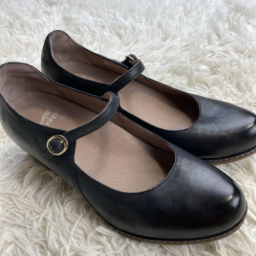 Dansko ブラック メリージェーン レザー　LORALIE ロラリー