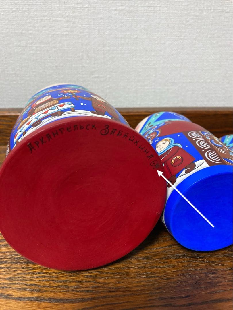 ロシア雑貨☆『マースレニッツァ』バター祭りマトリョーシカ5Pイースター オリガ