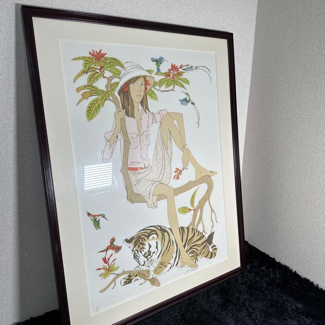 Phillipe Noyer 絵画 リトグラフ アーティスト 虎 タイガー