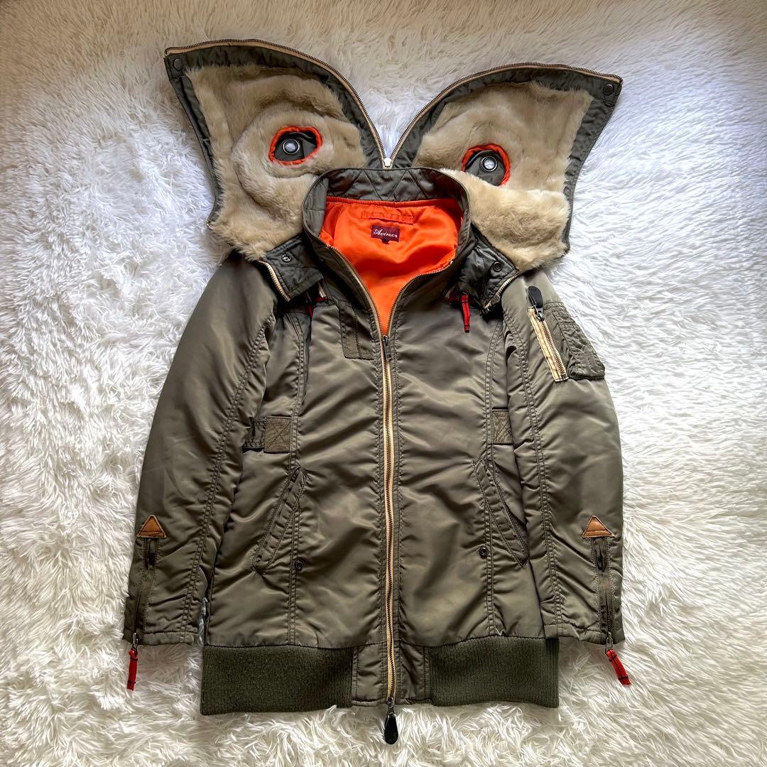 AVIREX N-2B フライトジャケット ミリタリー リモデル　Y2K N2B