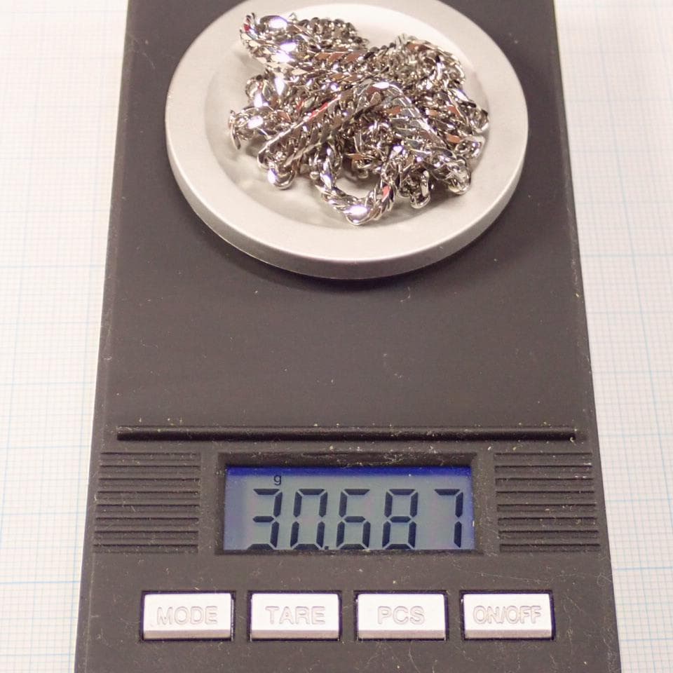 ■Pt850 喜平 6面Ｗダブル ネックレス 30g 50cm■プラチナ■キヘイ