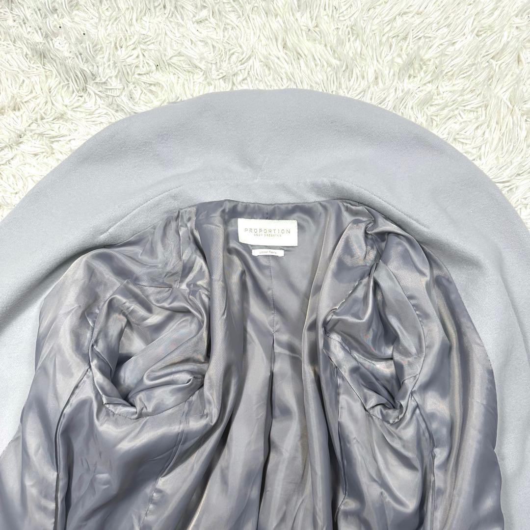 プロポーションボディドレッシング　ウールガウンコート　ダスティグリーン　PS