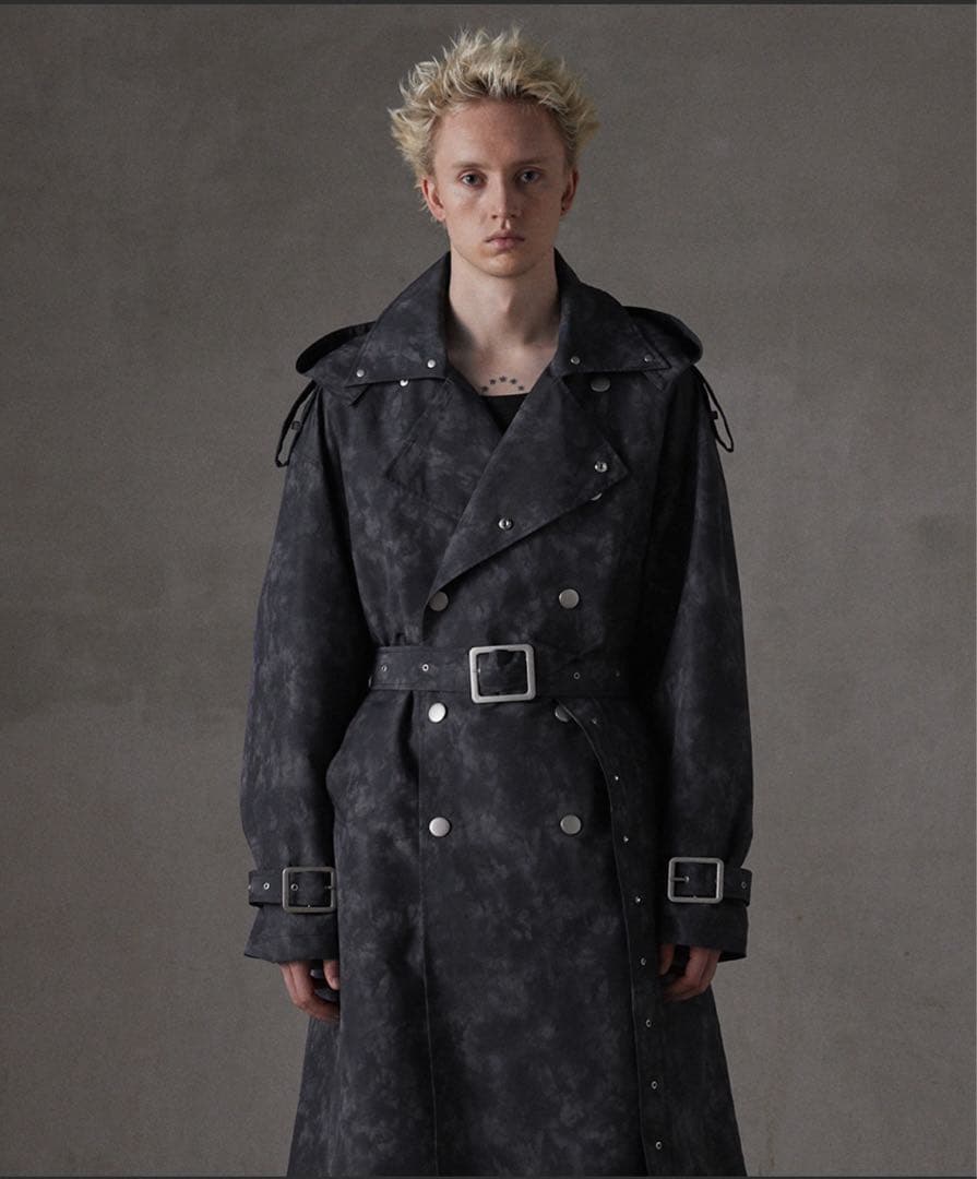 ジャケット・アウター GRANCY Patterned Long Trench Coat