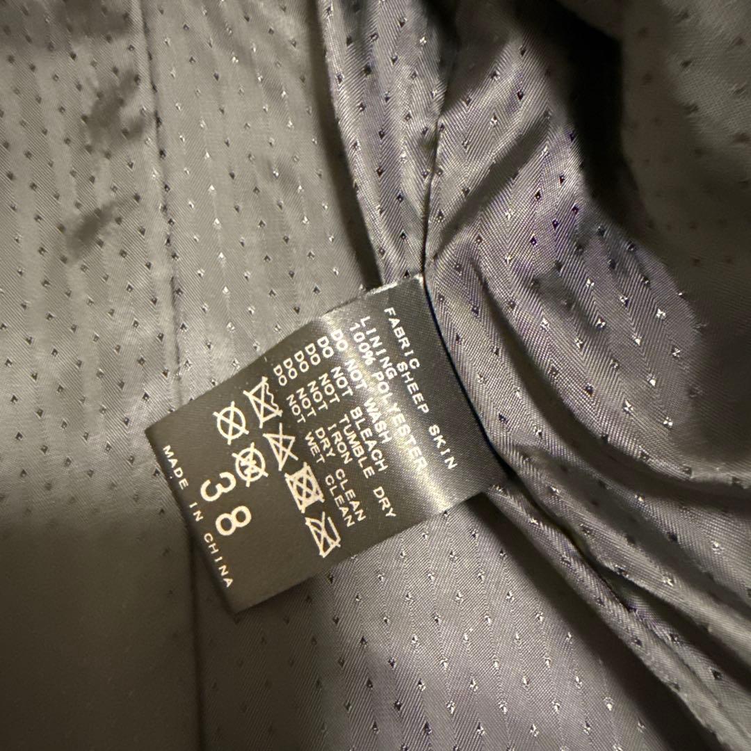 新品タグ付スローブイエナSLOBE IENAラムレザーライダースジャケット本革