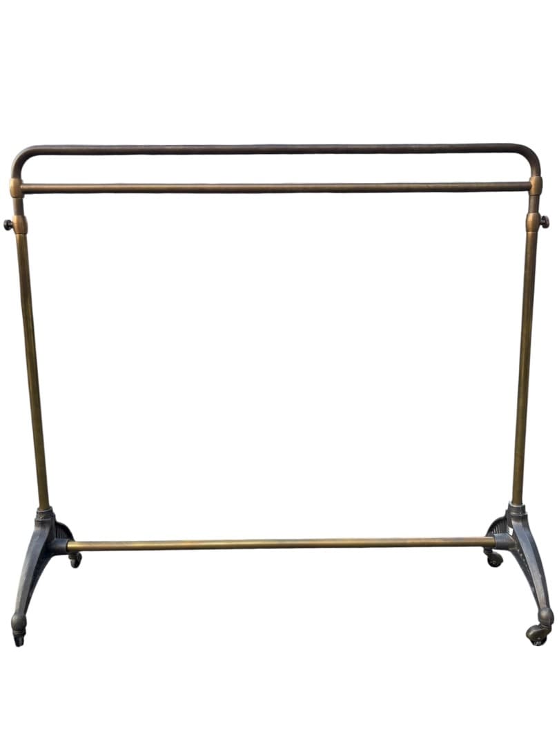 西川金太郎 廃盤品 アンティーク真鍮ゴールドハンガーラック　送料無料