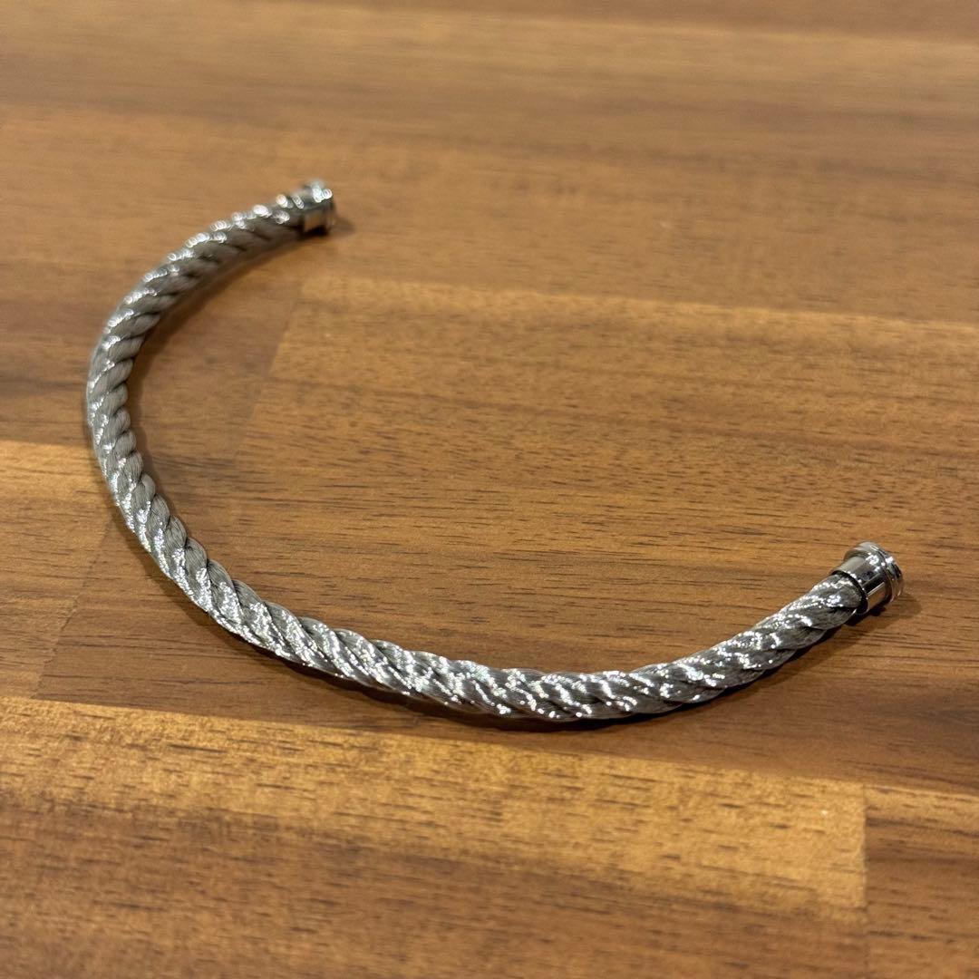 美品 FRED フレッド フォース10 ケーブル シルバー ブレスレット S16