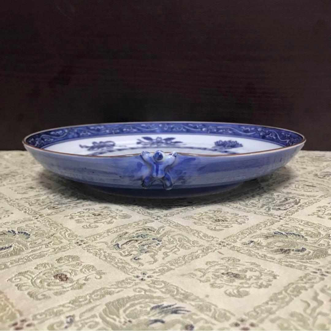 未使用保管品✨清水焼 秀峰窯 渕唐草宝尽し一閑人 8寸皿 箱入✨京焼 武内 裕