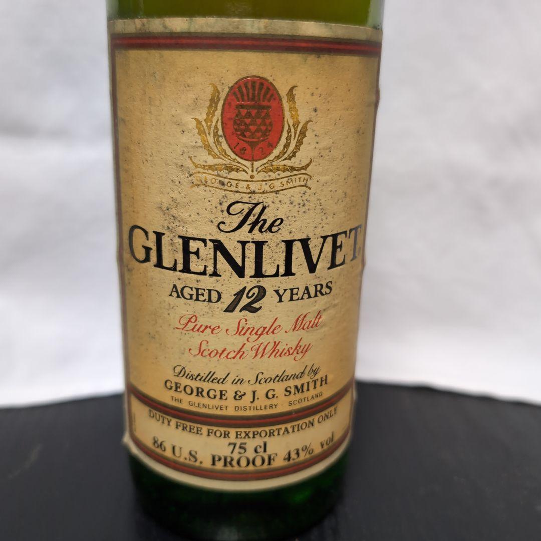 グレンリベット 12年 特級 赤アザミ 旧ボトル　未開封 750ml
